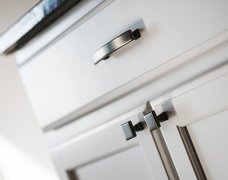 picture of installed cabinet hardware